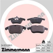 ZIMMERMANN Brake Pad Set, 241232001 241232001